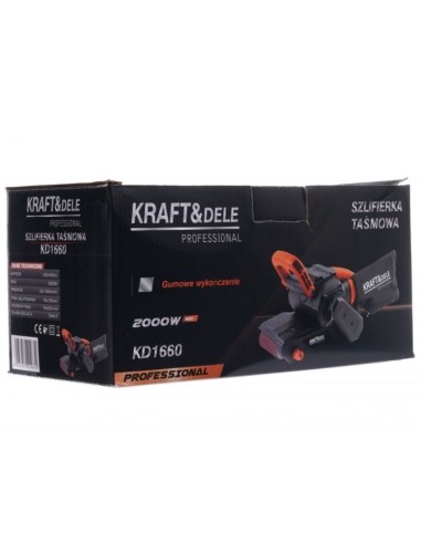 Slefuitor cu banda, Kraft&Dele KD1660, 2000W, 94(dB), 4 kg
