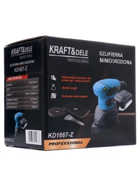 Slefuitor excentric, Kraft&Dele KD1667-Z, 12000 rpm, 1200W