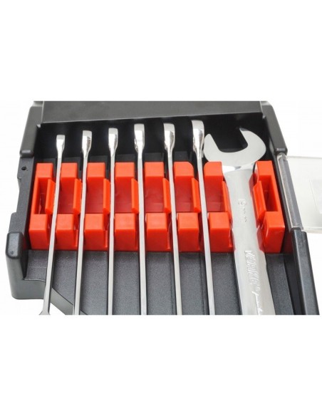 Set 7 chei combinate, Verke V35415, cu clichet, 10-19 mm