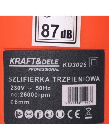 Polizor drept, Kraft&Dele KD3026, 1500W, 27000 rpm