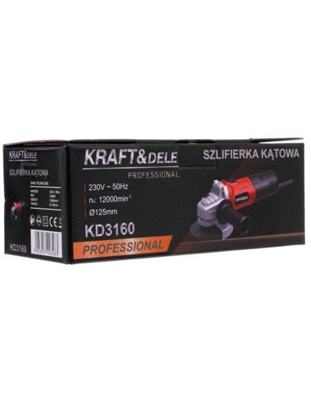 Polizor unghiular, Kraft&Dele KD3160, 125mm, 1500W, M14
