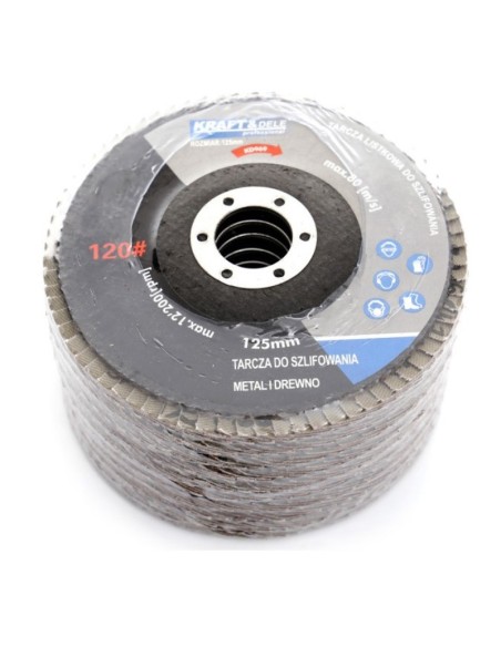 Set 10 discuri pentru slefuit, Kraft&Dele KD968, P100, 125mm Set 10 discuri pentru slefuit, Kraft&Dele KD968, P100, 125mm
