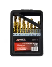 Set burghie, AWTools AW42319, HSS-G TiN, 19 buc