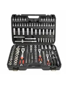 Trusa scule, AWTools AW39173, chei cu clichet, 1/4'' 3/8'' 1/2'', 173 piese