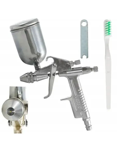Pistol pentru vopsit, Verke V81303, duza 0.5 mm, 200 ml Pistol pentru vopsit, Verke V81303, duza 0.5 mm, 200 ml