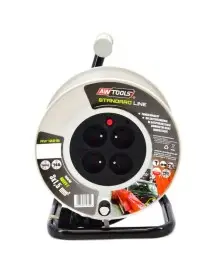 Prelungitor pe rola cu tambur, AWTools AW70218, 4 prize, 40 m
