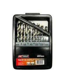 Set burghie metal, AWTools AW41204, HSS-G, 1.0-10.0mm, 19 buc