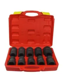 Set 10 chei tubulare, Verke, de impact, 1", 17-41 mm, V39465