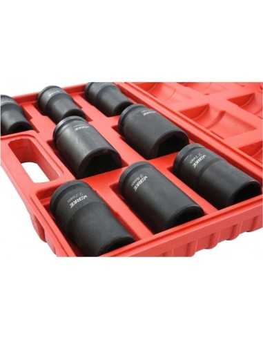 Set 8 chei tubulare, Verke V39471, de impact, 3/4", 17-32 mm