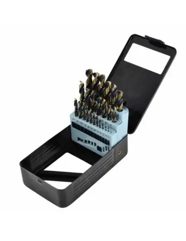 Set burghie metal, AWTools AW42005, HSS M2, 1.0 - 13.0 mm, 25 buc