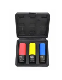 Set chei tubulare, AWTools AW38651BL, 17-19-21mm, 3 buc