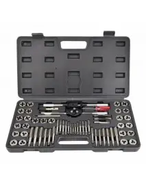 Trusa tarozi si filiere, AWTools AW20418, M3-M12, 60 buc