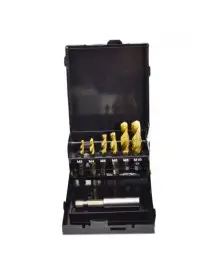 Set burghie, AWTools AW20590, HSS TIN, M3-M10, 7 buc