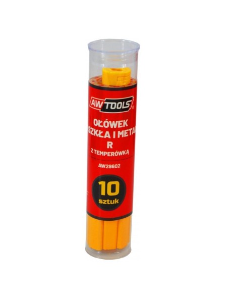 Set 10 creioane pentru sticla, AWTools AW29602, 175mm Set 10 creioane pentru sticla, AWTools AW29602, 175mm