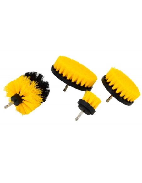 Set de perii curatare pentru bormasina, AWTools AW55304, 4 piese Set de perii curatare pentru bormasina, AWTools AW55304, 4 piese