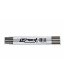Metru tamplarie, AWTools AW27011, pliabil, din lemn, 2 m