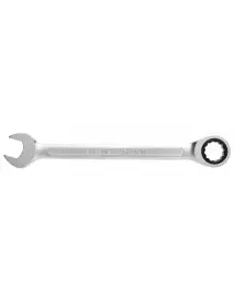 Cheie combinata, Hogert HT1R014, cu clichet, otel CrV, 14 mm, 72 T