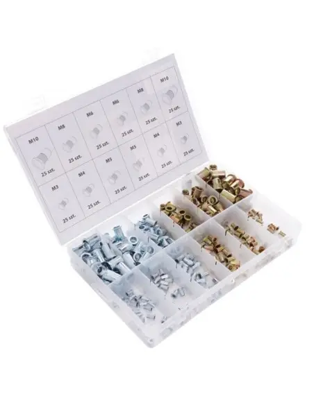 Set piulite nituibile, Kraft&Dele KD10486, 300 buc, M3-M10