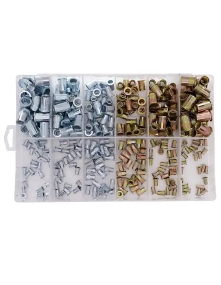 Set piulite nituibile, Kraft&Dele KD10486, 300 buc, M3-M10