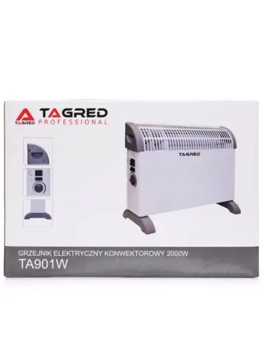 Incalzitor electric, Tagred TA901W, convector, cu termostat, 2000 W, 2.8 kg