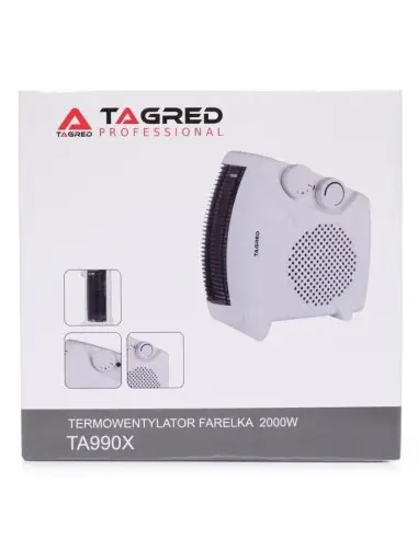 Termoventilator, Tagred TA990X, 2000 W, cu protectie la supraincalzire, 50/60 Hz