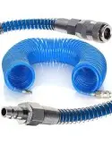 Furtun pneumatic spiralat, Tagred TA112, pentru compresor de aer, 8 bar, 5x8mm, 20m