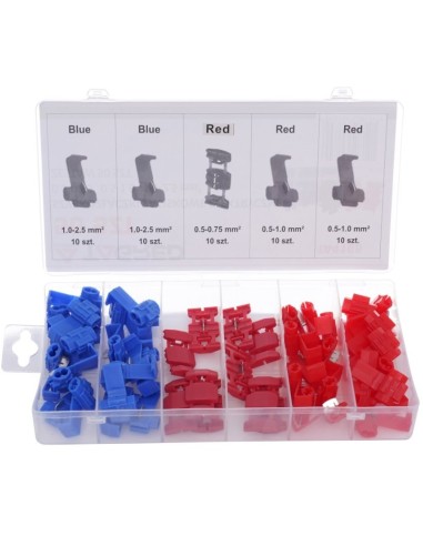 Set conectori electrici, Tagred TA4165, 0.5 - 2.5 mm, 50 buc