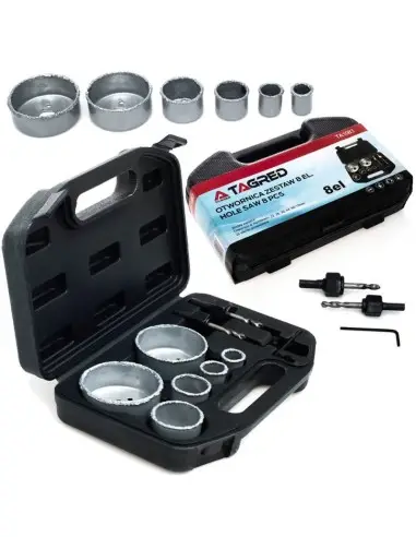 Set carote, Tagred TA1083, 22-73 mm, 1500 rpm, 8 buc