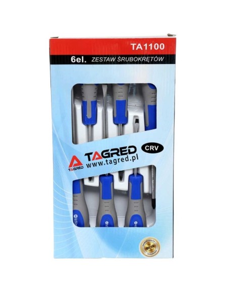 Set 6 surubelnite, Tagred TA1100, cu varf magnetic, plate, phillips