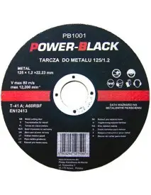 Disc taiere metal, Tagred PB1001, 125 mm, 1.2 mm, 22.2 mm