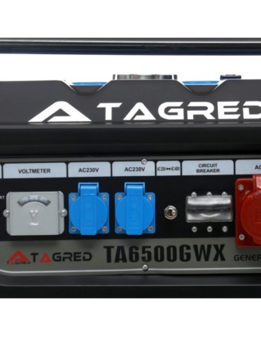 Generator de curent, Tagred TA6500GWX, 6500W, monofazat/trifazat, 230V/400V Generator de curent, Tagred TA6500GWX, 6500W, monofazat/trifazat, 230V/400V