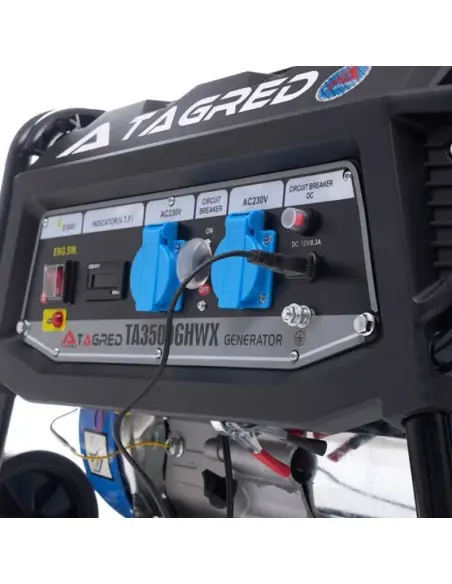 Generator de curent, Tagred TA3500GHWX, portabil, monofazat, 3500W, 230V AC, 7,5 CP Generator de curent, Tagred TA3500GHWX, portabil, monofazat, 3500W, 230V AC, 7,5 CP