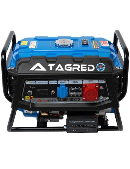 Generator de curent, Tagred TA3500GKTX, 3500 W, 230/400 V, stabilizator AVR, 0.7 l/h