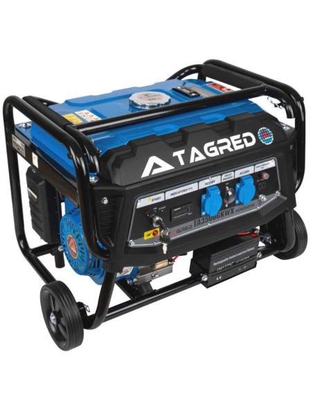 Generator de curent, Tagred TA3500GKWX, mobil, 3500 W, 50 Hz, rezervor 15 l, 0.7 l/h Generator de curent, Tagred TA3500GKWX, mobil, 3500 W, 50 Hz, rezervor 15 l, 0.7 l/h
