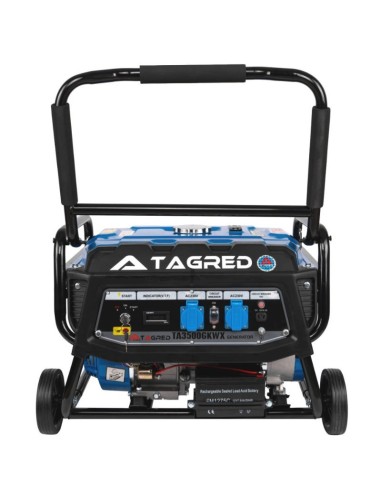 Generator de curent, Tagred TA3500GKWX, mobil, 3500 W, 50 Hz, rezervor 15 l, 0.7 l/h Generator de curent, Tagred TA3500GKWX, mobil, 3500 W, 50 Hz, rezervor 15 l, 0.7 l/h