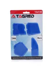 Set spatule, Tagred TA4136, pentru netezirea rosturilor, 4 buc, din plastic flexibil