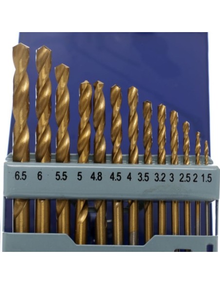 Set burghie titan, Tagred TA1033, 1.5-6.5 mm, pentru metal, 13 piese