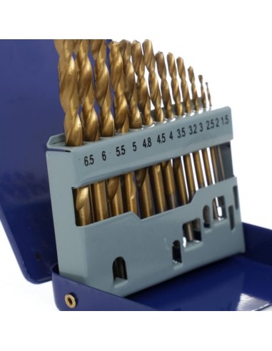 Set burghie titan, Tagred TA1033, 1.5-6.5 mm, pentru metal, 13 piese