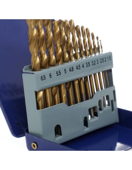 Set burghie titan, Tagred TA1033, 1.5-6.5 mm, pentru metal, 13 piese