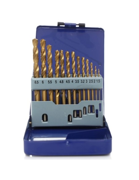 Set burghie titan, Tagred TA1033, 1.5-6.5 mm, pentru metal, 13 piese
