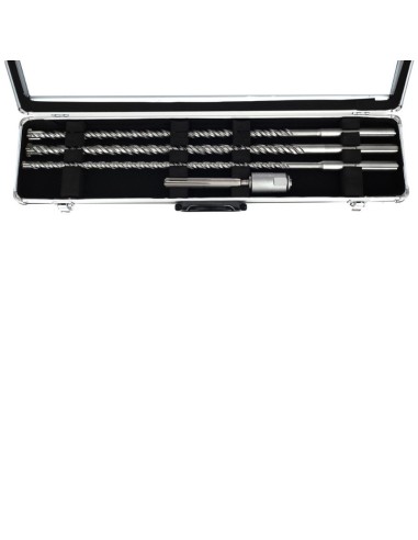 Set burghie, Tagred TA4041, SDS MAX, 4 piese, cu adaptor, pentru beton