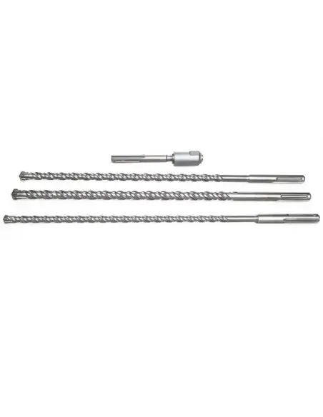 Set burghie, Tagred TA4041, SDS MAX, 4 piese, cu adaptor, pentru beton