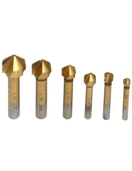 Set 6 freze, Tagred TA4092, tija 6.35 mm, titan