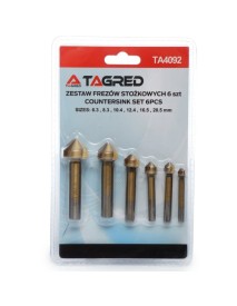 Set 6 freze, Tagred TA4092, tija 6.35 mm, titan