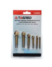 Set 6 freze, Tagred TA4092, tija 6.35 mm, titan