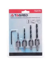 Set burghie pentru lemn, Tagred TA4179, reglabile, 3-6 mm, otel HSS