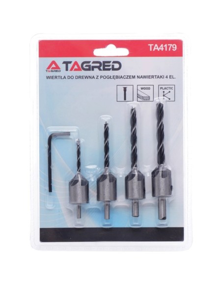 Set burghie pentru lemn, Tagred TA4179, reglabile, 3-6 mm, otel HSS Set burghie pentru lemn, Tagred TA4179, reglabile, 3-6 mm, otel HSS