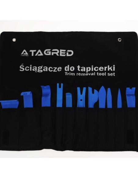 Kit de indepartare a tapiteriei, Tagred TA4038, 11 piese, albastre Kit de indepartare a tapiteriei, Tagred TA4038, 11 piese, albastre