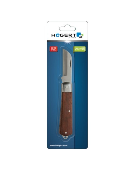 Cutit, Hogert HT4C650, cu varf ascutit, maner din lemn, 210 mm Cutit, Hogert HT4C650, cu varf ascutit, maner din lemn, 210 mm