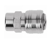 Cuplaj, Hogert HT4R801, F 1/4", pentru scule pneumatice, otel